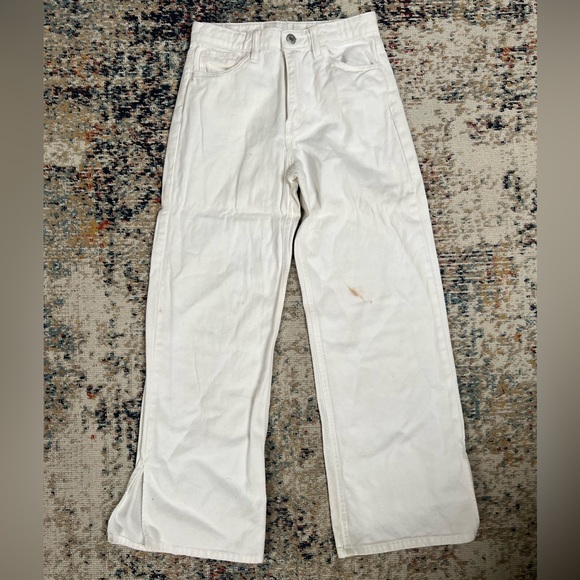 H&M Other - Girl H&M High-Waisted White flared Pants